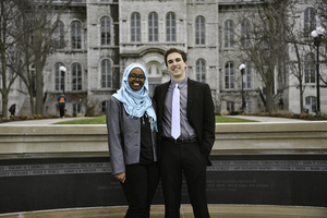Ghufran Salih and Kyle Rosenblum are the respective president and vice president for SA’s 62nd legislative session.