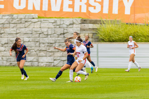 Syracuse totaled eight shots compared to Auburn's 16 in a 2–1 loss at SU Soccer Stadium.

